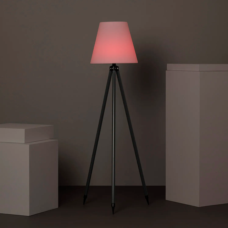 Lámpara de Pie Industrial Solar Recargable Exteriores