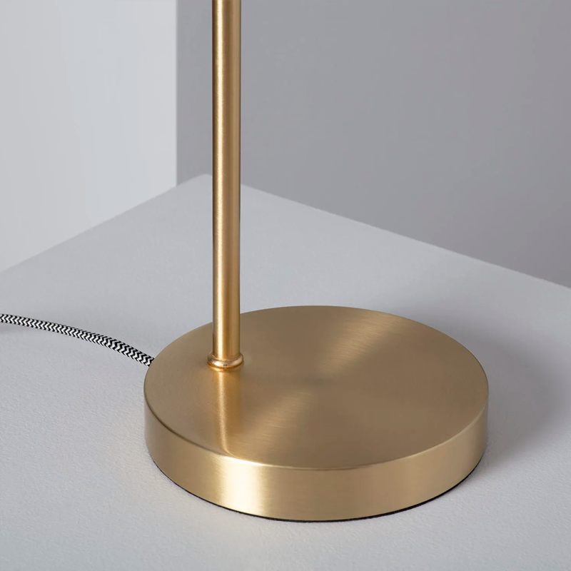 Lámpara Mesa Dorada y Cristal para Escritorio - Montiel