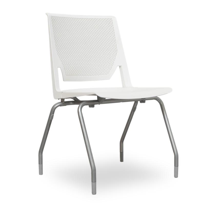 Silla Confidente Oficina Blanca sin brazos Very Haworth - OUTLET