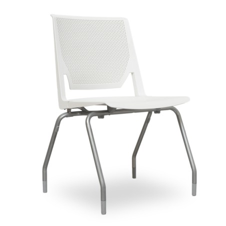 Silla Confidente Oficina Blanca sin brazos Very Haworth - OUTLET