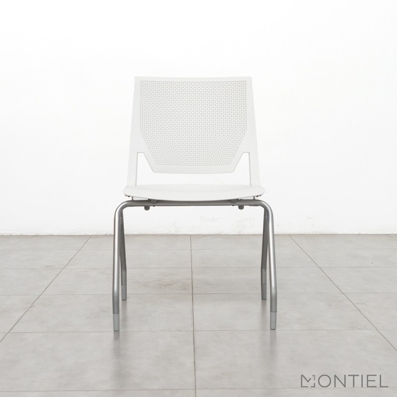 Silla Confidente Oficina Blanca sin brazos Very Haworth - OUTLET