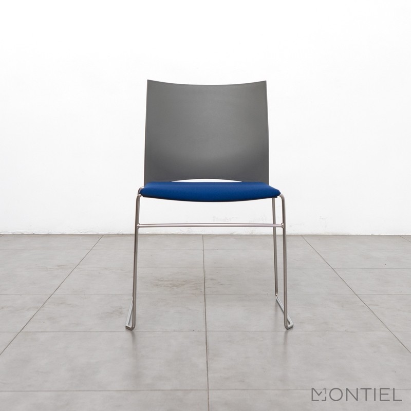 Silla Oficina Azul Sin Brazos MM1236 de Montiel