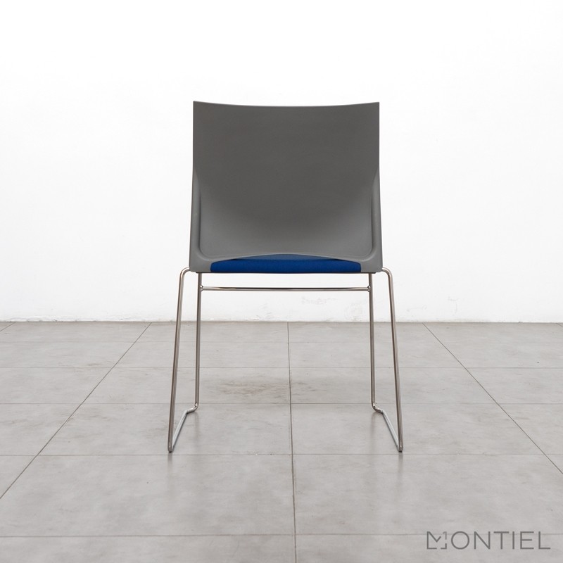 Silla Oficina Azul Sin Brazos MM1236 de Montiel