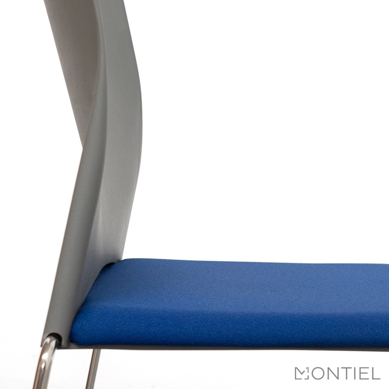 Silla Oficina Azul Sin Brazos MM1236 de Montiel