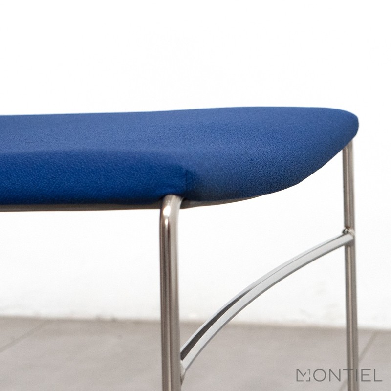 Silla Oficina Azul Sin Brazos MM1236 de Montiel