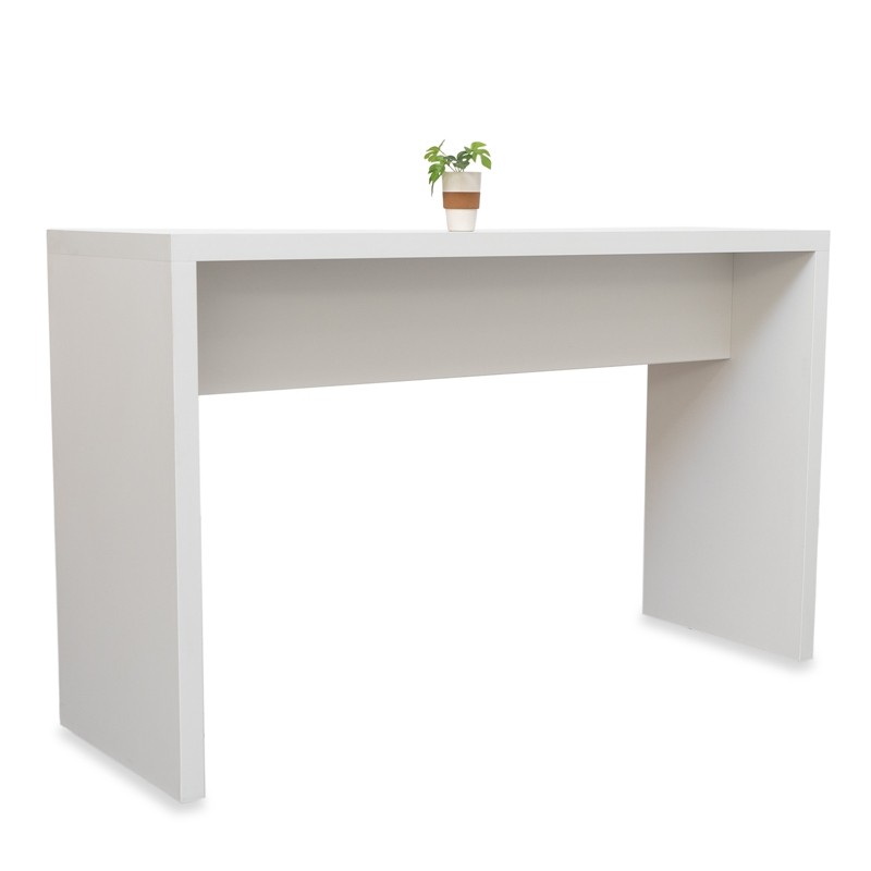 Mesa Alta Madera Blanca 120 o 180 cm MM1239 - Montiel