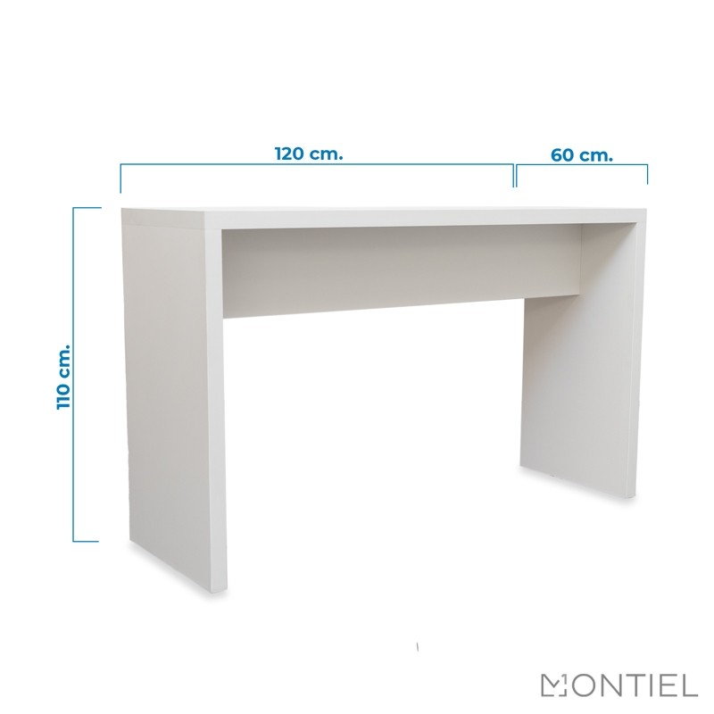 Mesa Alta Madera Blanca 120 o 180 cm MM1239 - Montiel