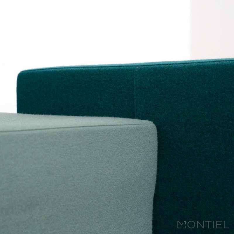 Sofá Modular Recepción Verde Lets Sit de Forma 5