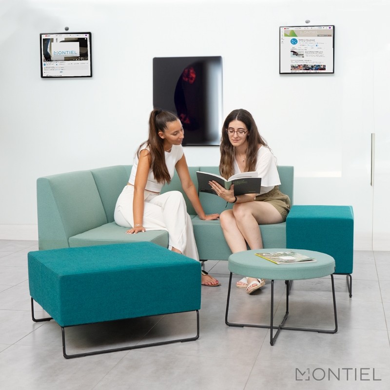 Sofá Modular Recepción Verde Lets Sit de Forma 5