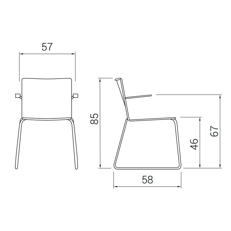 ▷ Silla Salas de Espera Tapizada Splash de DileOffice - Montiel