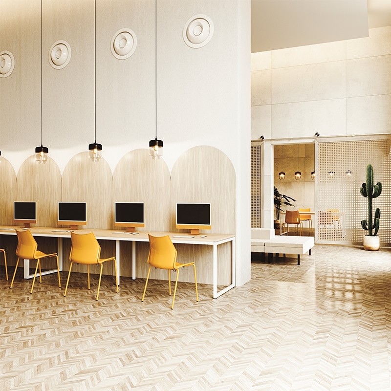 Mesa Doble Escritorio para Oficinas Strip de Kesta - Montiel