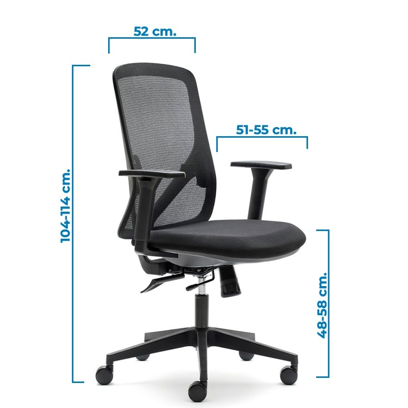 Silla Giratoria Ergonomica con Ruedas Lyon Euromof