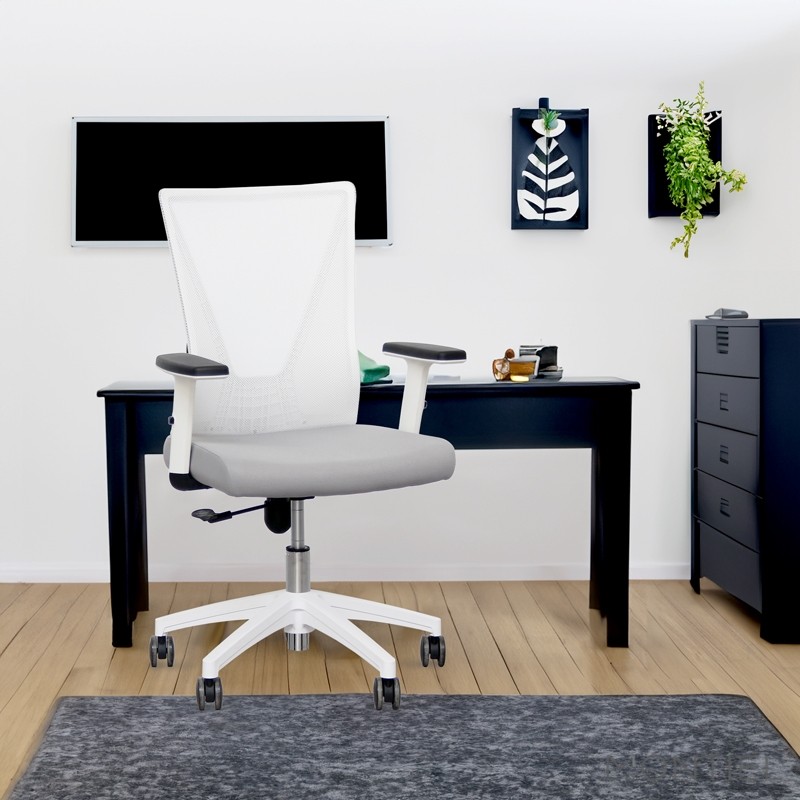 Silla Blanca  Escritorio Tirana de Euromof - Montiel