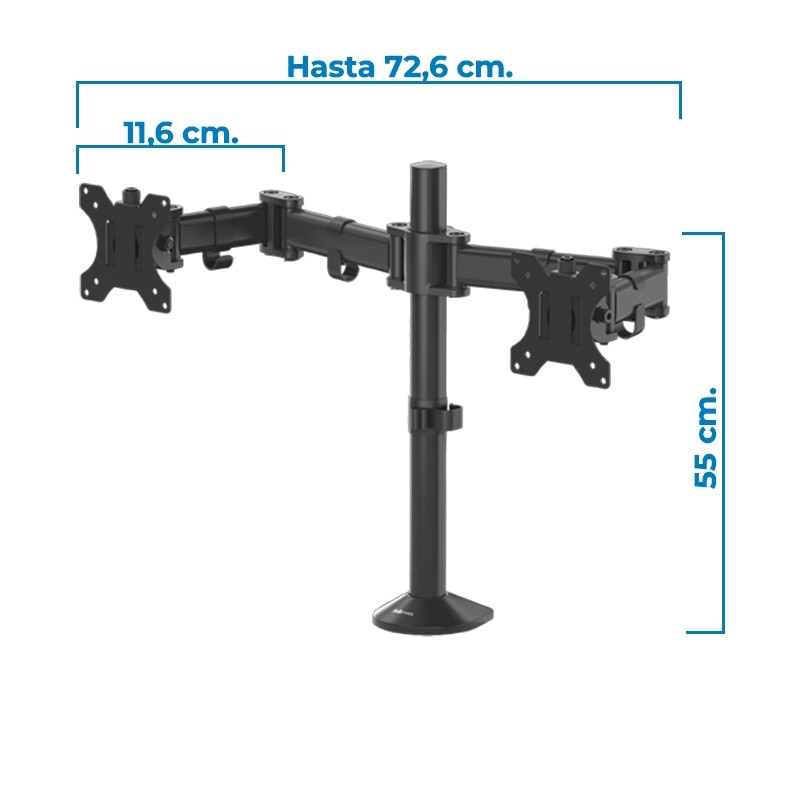Soporte Monitor de Escritorio Doble Reflex Fellowes