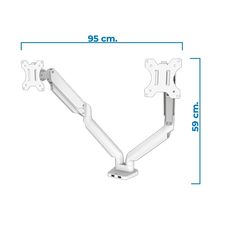 Brazo para Monitor Doble Platinum de Fellowes