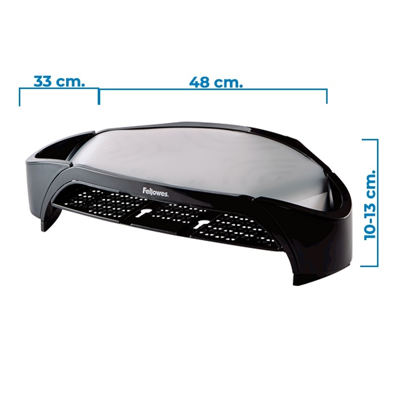 Soporte Pantalla Ordenador Negra Smart Suites Fellowes