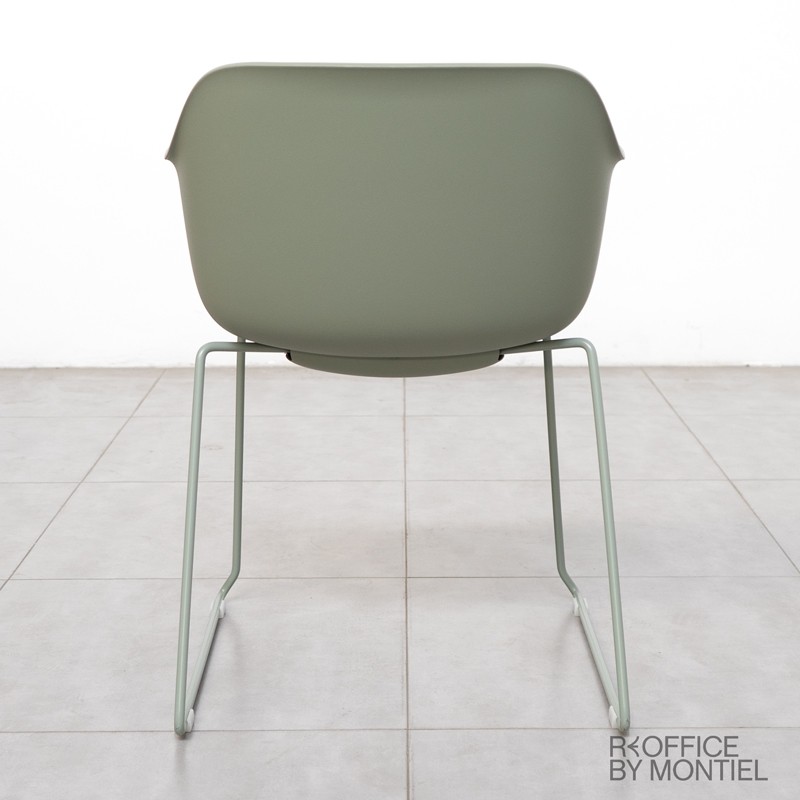Silla Confidente Recepción Verde MM1315 - Montiel