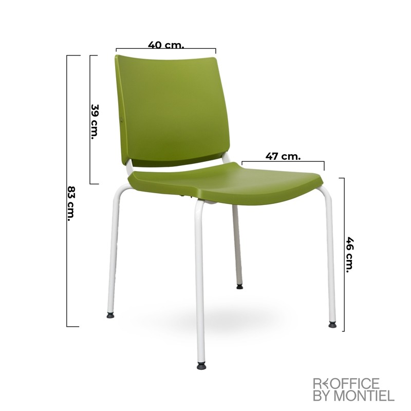 Silla 4 patas Sala de Espera Atenea de DileOffice - Montiel