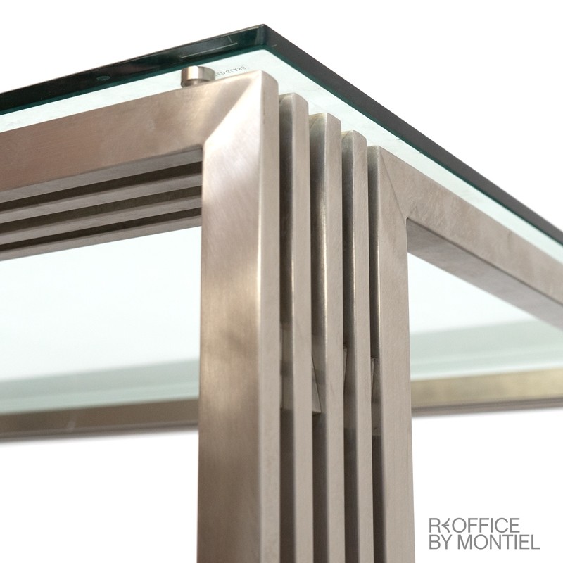 Escritorio cristal transparente para Oficina - Montiel