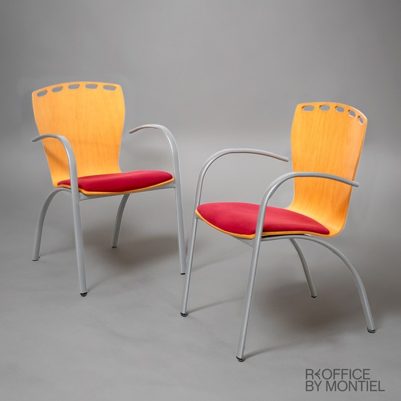 Sillas Confidente Madera y Tela MM1387 - Montiel