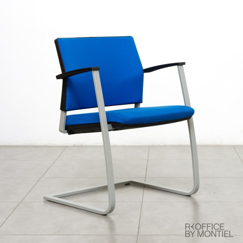 Silla Confidente Oficina Azul MM1410 Montiel - OUTLET