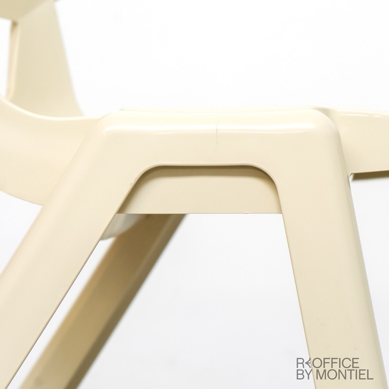 Silla Confidente Oficina Blanca 4 patas MM1411 Montiel - OUTLET