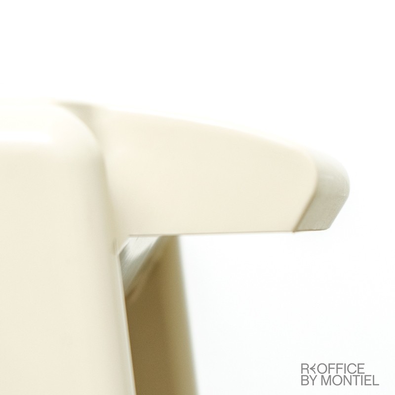 Silla Confidente Oficina Blanca 4 patas MM1411 Montiel - OUTLET