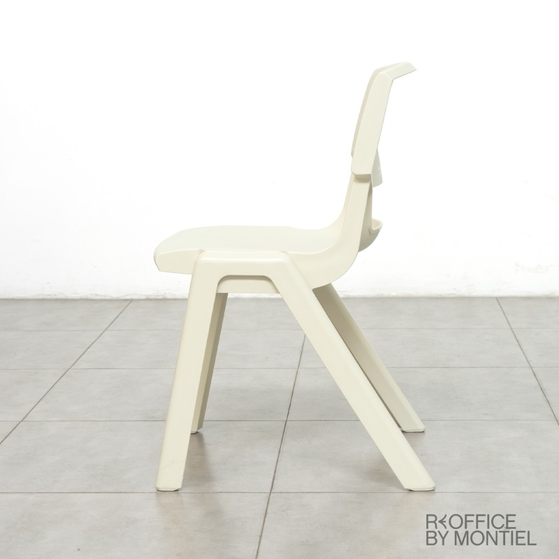 Silla Confidente Oficina Blanca 4 patas MM1411 Montiel - OUTLET