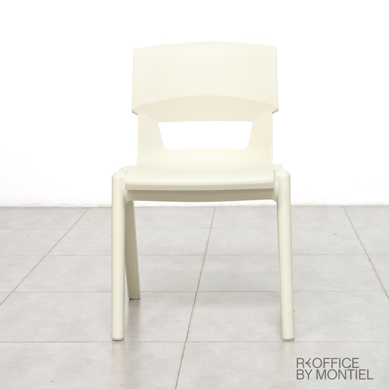 Silla Confidente Oficina Blanca 4 patas MM1411 Montiel - OUTLET