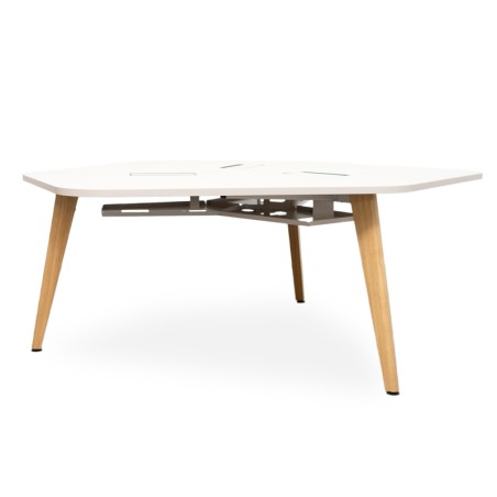 Multipuesto Oficina Patas Madera Vira de Dynamobel