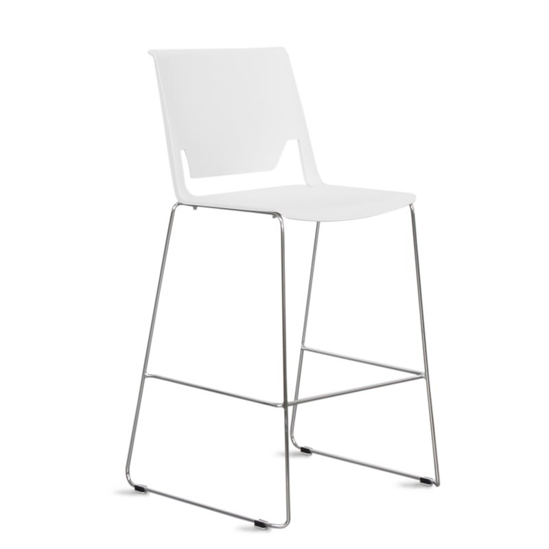 Taburete de Oficina Blanco Very Wire de Haworth - Montiel