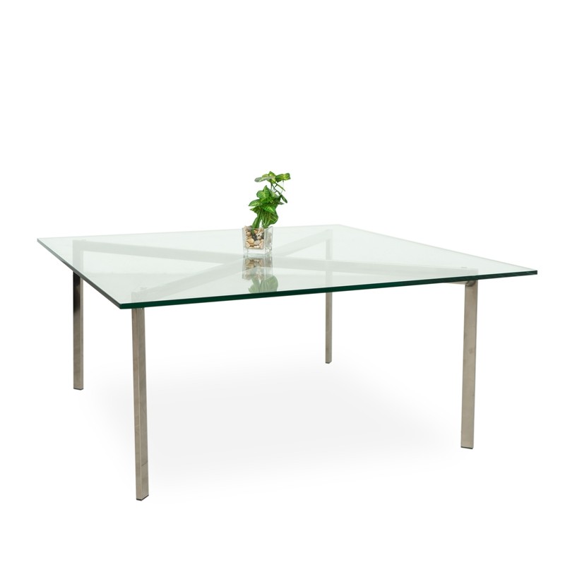 Mesa de Cristal Auxiliar para Salas de Espera - Montiel