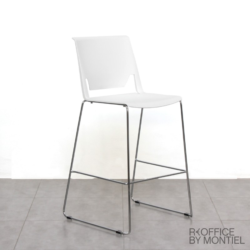 Taburete de Oficina Blanco Very Wire de Haworth - Montiel