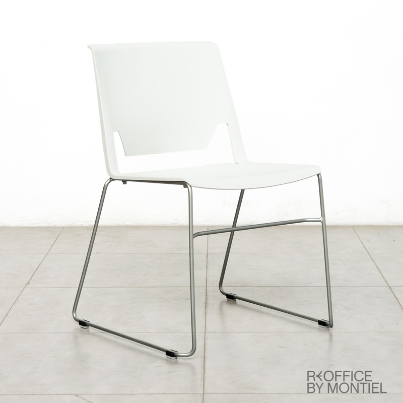▷ Silla Confidente Blanca Diseño Very de Haworth - Montiel