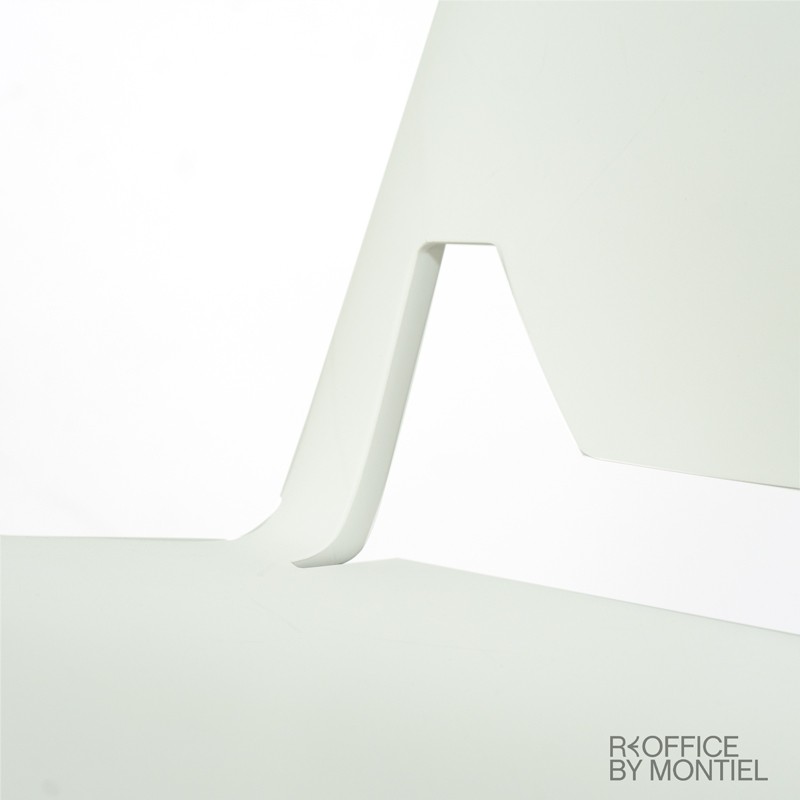 ▷ Silla Confidente Blanca Diseño Very de Haworth - Montiel