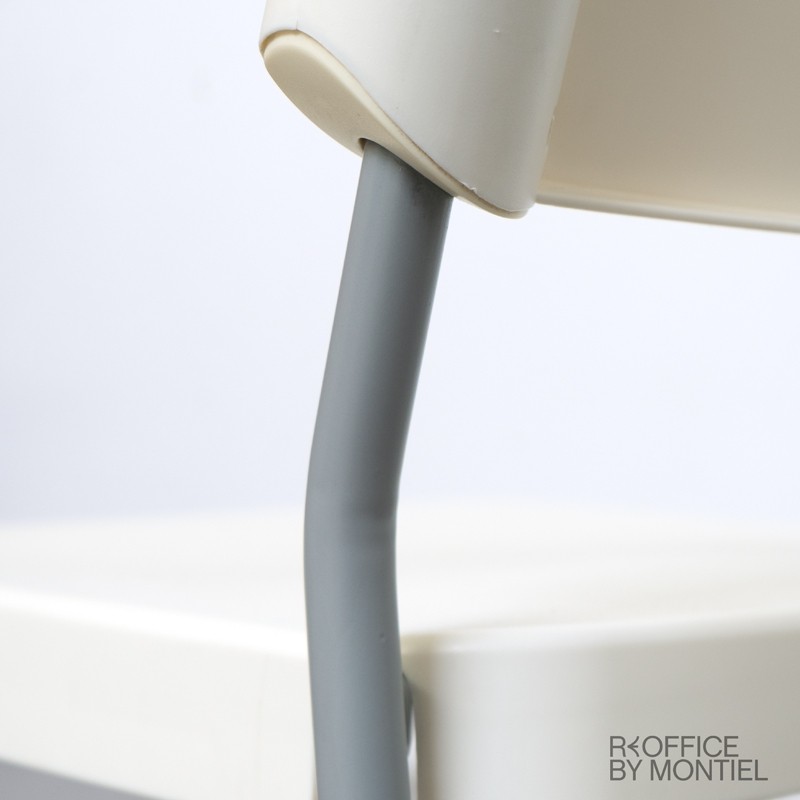 Silla Confidente Oficina Blanca MM1416 Montiel - OUTLET