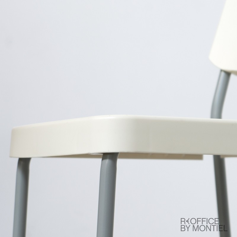 Silla Confidente Oficina Blanca MM1416 Montiel - OUTLET