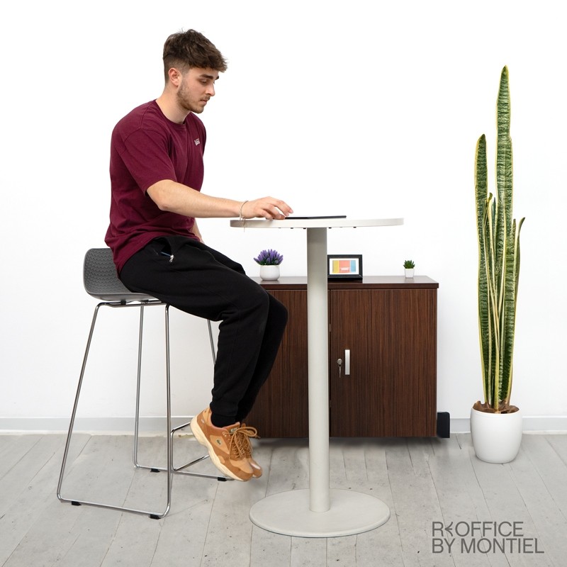 Taburete Nut Gris para Mesas Altas de Mobel Línea - Montiel