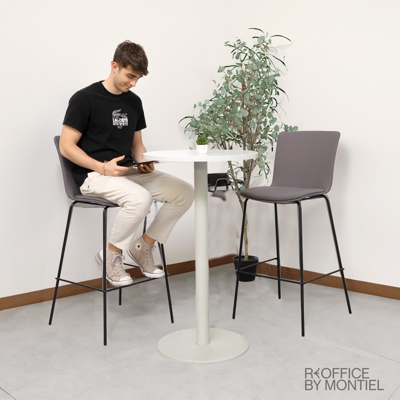 Taburete Alto con Respaldo Glove de Forma 5 - Montiel