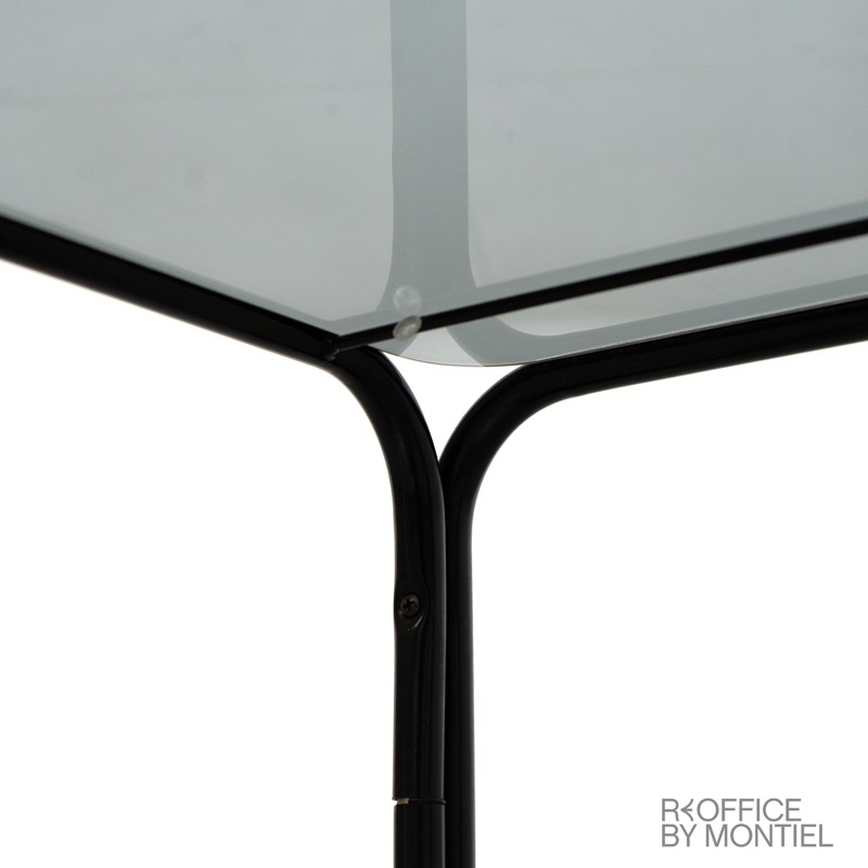 Mesa Auxiliar de Cristal para sala de espera - Montiel