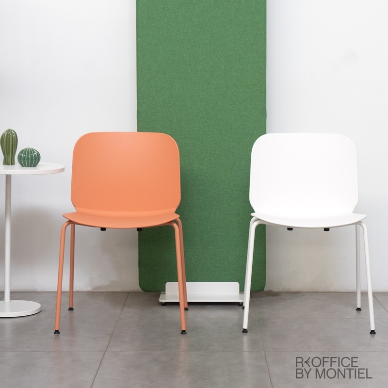 Silla Confidente Blanca Sin Brazos Vent de Ofita - Reoffice