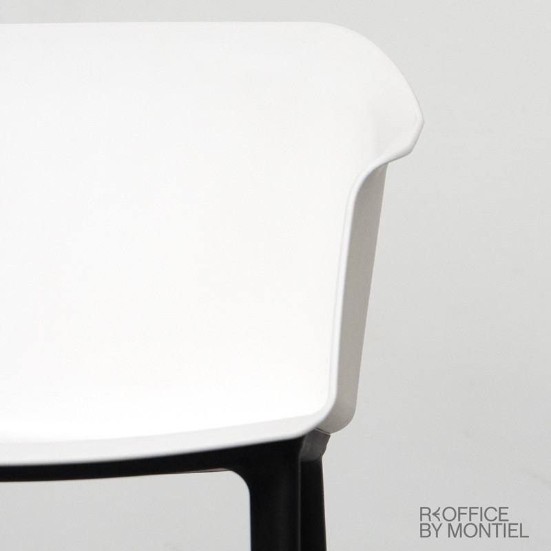 Silla Confidente Blanca Aurora de Ofita - Reoffice