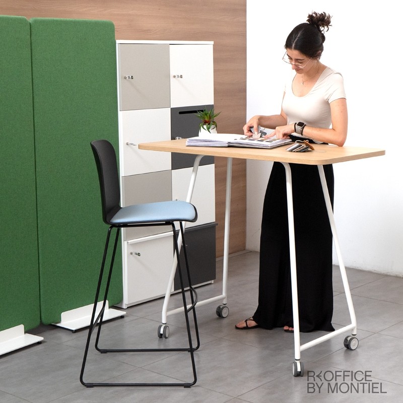 Taburete Alto Negro Vent de Ofita - Reoffice