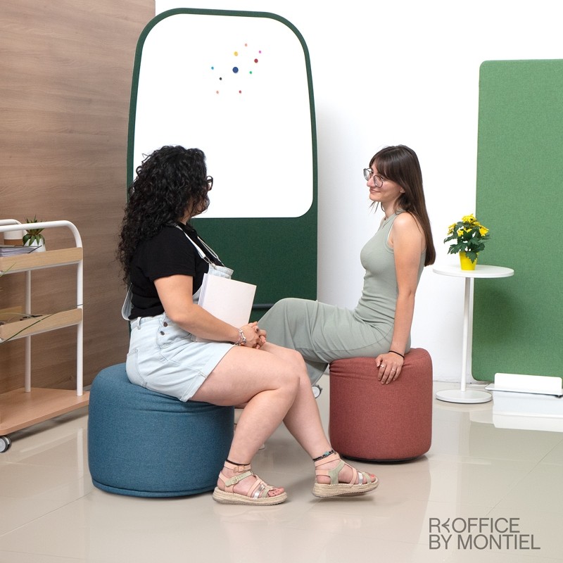 Asiento Puf rojo Forthink de Ofita - Reoffice