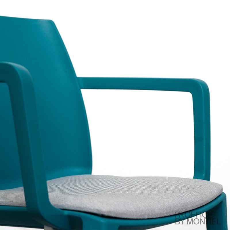 Silla Escritorio sin ruedas azul Dora de Ofita - Reoffice