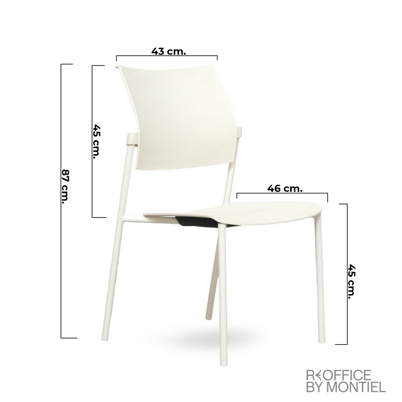 Silla Confidente para Sala de Espera Dhara de Ofita