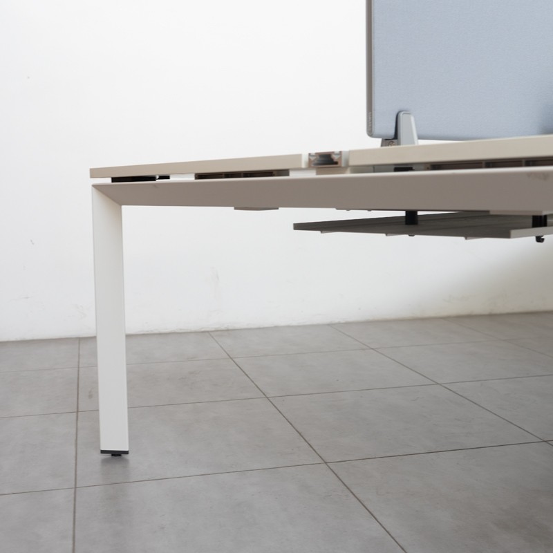 Multipuesto 4 personas Ottima Steelcase - Blanco | 360x161,5 cm