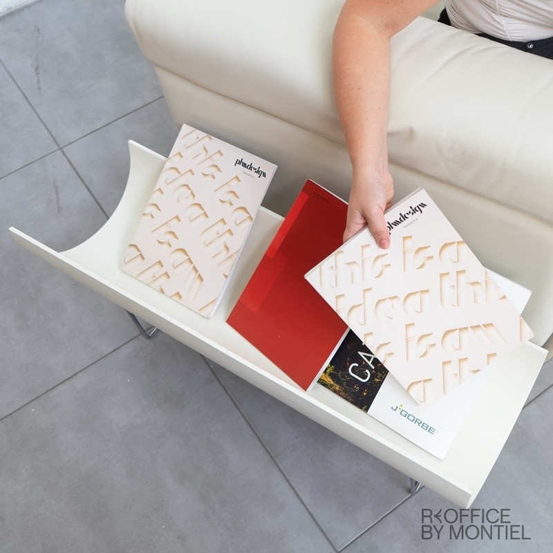 Revistero Blanco de Madera de Viccarbe - Reoffice