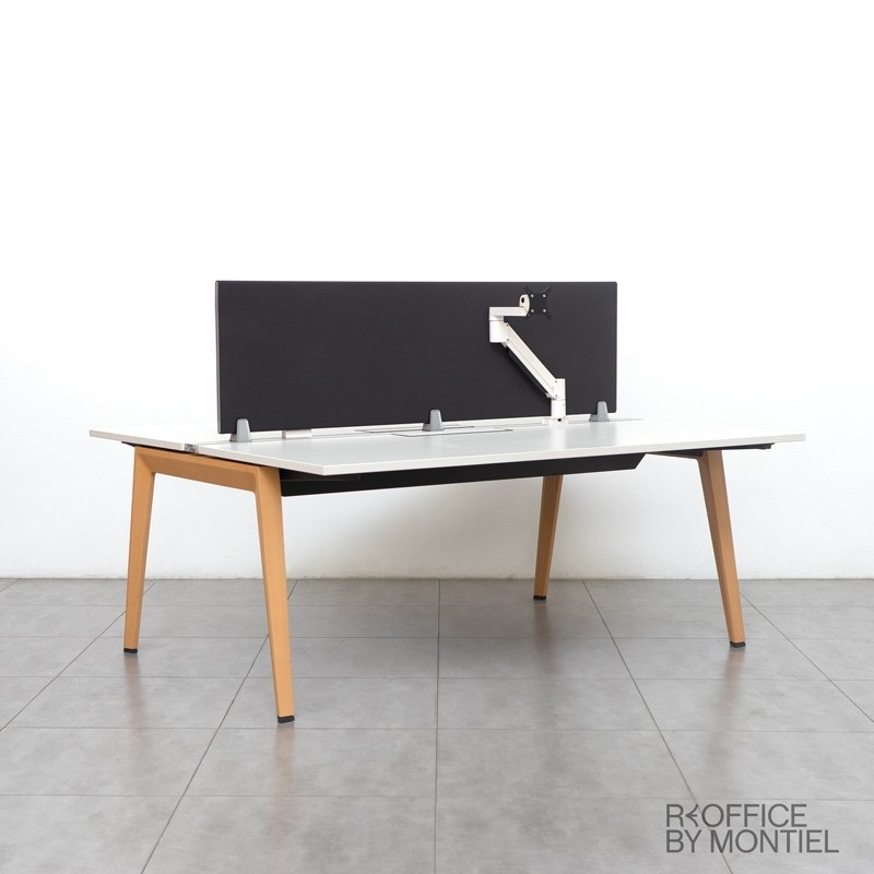 Mesa Multipuesto Madera y Blanco 180x160 cm