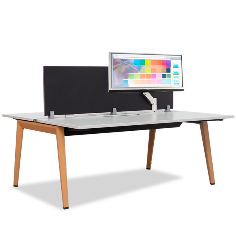 Mesa Multipuesto Madera y Blanco 180x160 cm